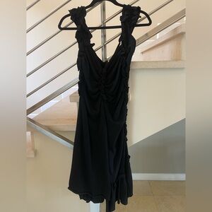 Vintage COMME des Garçons funky sexy Black Ruffled Dress